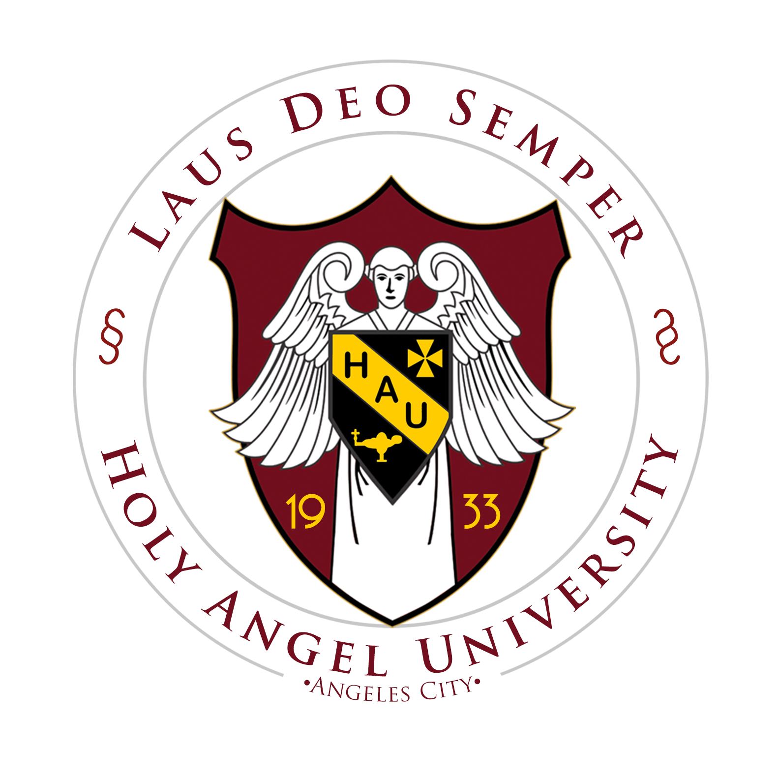 Holy Angel University seal